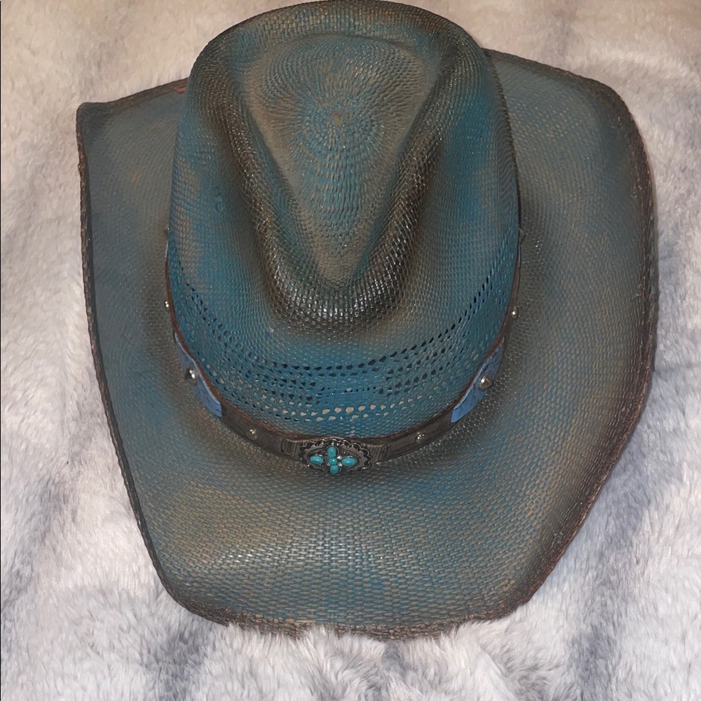 Stylish Teal Bullhide Cowboy Hat